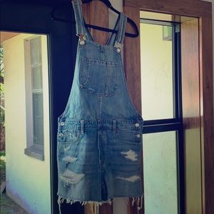 American Eagle Outfitters denim overalls, sz small